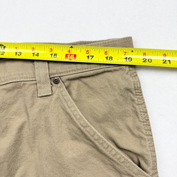 Wrangler Men's Heritage Low Stretch Relaxed Tan Carpenter Pants Size 38x30 NWT - Picture 8 of 11